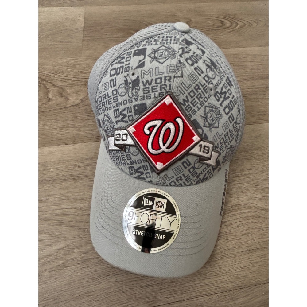 New Era 9FORTY Washington Nationals 2019 World Series Postseason Gray Hat